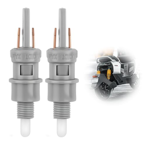 2 pcs Contacteurs de Feu Stop M6 Gauche ou Droite, Interrupteur de Feu Stop Assemblage, pour Scooter 50cc Booster Nitro Ovetto Bw's Stunt Rocket Slider Aerox...