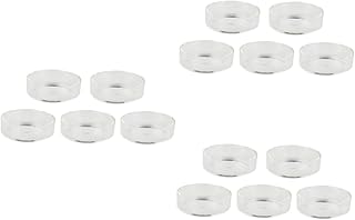 Zerodeko 15 Pçs Prato De Camarão Alimentador De Prato De Alimentação De Camarão Prato Alimentador De Prato De Comida De Camarão Pratos De Comida De Camarão Panela De Alimentação Tigela De