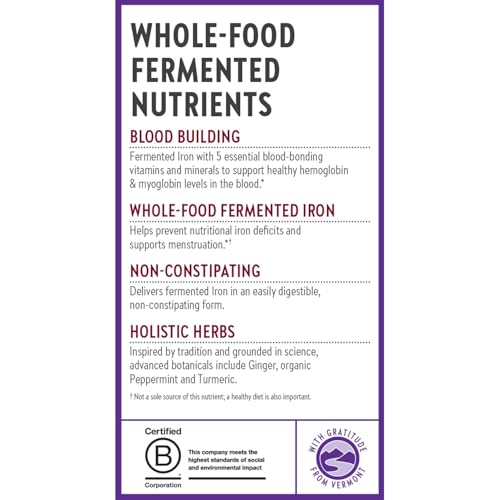 New Chapter Whole-Food Fermented Iron Complex, 60 Count - image 8