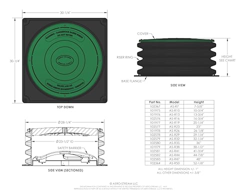Image of Aero-Stream AS-R23 Septic Tank Riser kit - 23.5 inch Diameter X 23 inch Tall