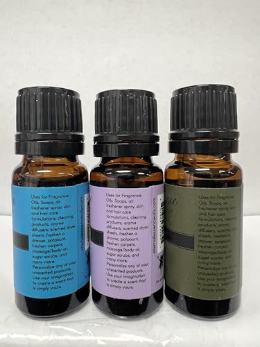 Image of Trio (3) - Eucalyptus, Lavender Chamomile & Frankincense - Premium Fragrance Oil Trio - 10ML