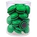 80 Pezzi Frigorifero Lavagna Magnetica Pulsante Magnetico Rotondo Plastica per Ufficio Scuola Verde 20mm
