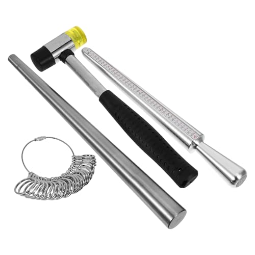 Medidor de anillos y dedos en kit de 4 piezas para entusiastas de la joyería artesanal