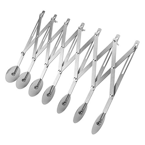 Fdit Folding Stainless Steel Pizza Roller Cutter Wheel Pastry Kitchen bakery Tool