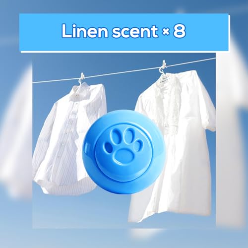 SCENTORINI Shoe Deodorizer Balls, 8 Pack Linen Scent Sneaker Deodorizer Balls, Odor Eliminator for Smell Shoes Boots, Long Lasting Shoe Freshener for Gym Bags, Drawers and Small Spaces — view 2