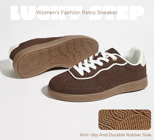 Women Retro Cour Fashion Sneakers Casual Low Top - image 5