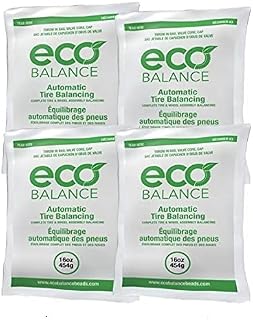 16-EB4 Centrifugal Force Tire/Wheel Balancing Beads - Off-Road Vehicles, Light Duty Truck Tires, (4) 16oz Balance Bead Bags, (4) Valve Caps and Cores