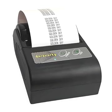 Mini Impressora Goldensky Térmica Portátil 58mm Bluetooth Sem Fio Compatível com Celular ou Computador (MTP 58)