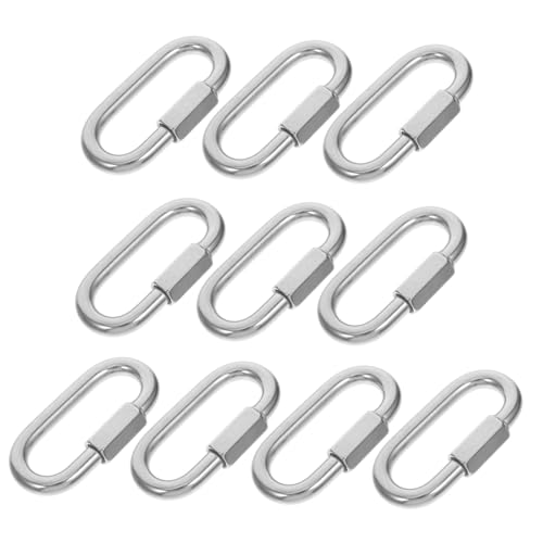 Maillons rapides en acier inoxydable forme D pour chaîne et bricolage x10