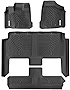 YITAMOTOR Floor Mats 3 Row Compatible with 2008-2020 Grand Caravan / 2008-2016 Town & Country (Stow'n Go Only), Custom Fit Floor Liners Included 1st & 2nd 3rd Row All Weather Protection
