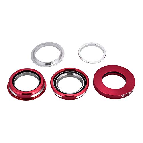 Bike Headset, Aluminum Alloy 44Mm Bicycle Electroplating Internal Sealed Bearing Headset(Red) #TOP4