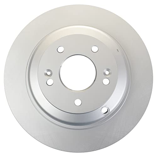 Image of TRQ Rear Brake Pad & Rotor Kit, with Chemical Kit Semi-Metallic Premium G-Coated Compatible with 2010-2014 Hyundai Genesis Coupe