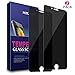 iPhone 7 Plus Screen Protector, SOWTECH 2 Pack Premium Privacy Anti-Spy Tempered Glass Screen Protector Film for Apple iPhone 7 Plus 5.5" - Black