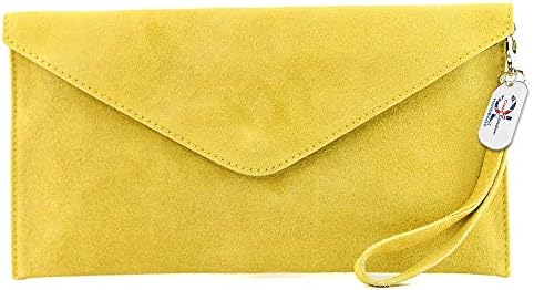 Craze London Brand Verapelle Genuine Italian Suede Large Envelope Shaped Clutch bag Purse handbag Rebecca Clutch Party Prom Clutch