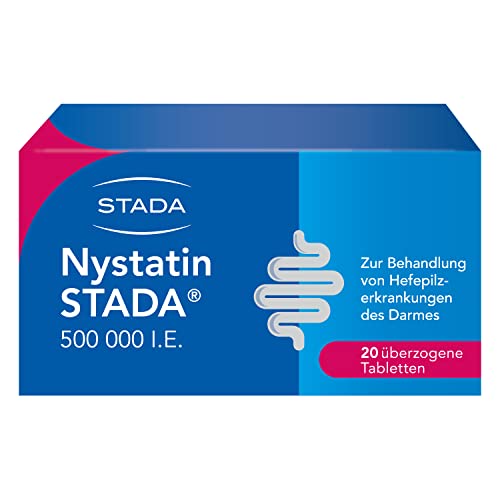 Nystatin STADA 5. I.E. überzogene Tabletten zur topischen intestinalen Behandlung nachgewiesener Nystatin-empfindlicher Hefepilzinfektionen insbesondere als Folge einer Therapie mit Antibiotika
