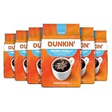 Dunkin' French Vanilla Flavored Ground Coffee, 18 Ounce (Pack of 6)