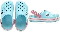 Sandália crocs crocband clog juvenil navy/red