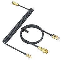MAMBASNAKE C05 Custom Coiled Aviator USB C Cable For Gaming Keyboard, Nylon Braided, USB-A To USB-C, HyperSpeed Mechanical Keyboard Cable With 8KHz - View #10