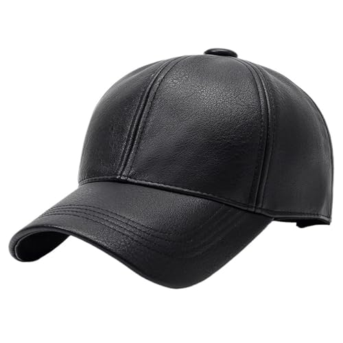 Casquette en cuir ajustable contre le soleil d'été pour sport et extérieur