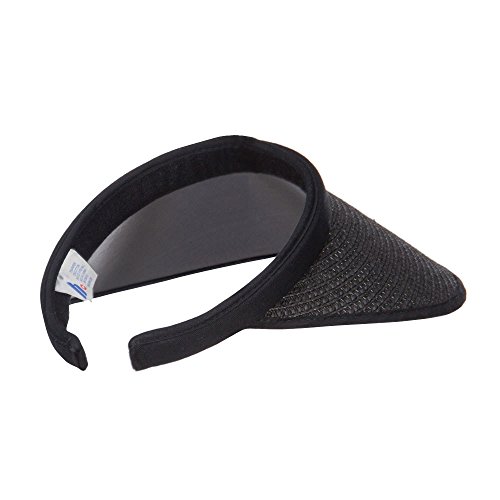 Toyo Braid Clip On Paper Visor - Black Osfm #TOP2