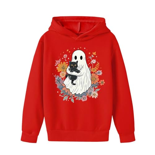 Girls Cute Trendy Hoodies Casual Pumpkin Hooded Sweatshirts Long Sleeve Oversized Pullover 2025 Winter Clothes3