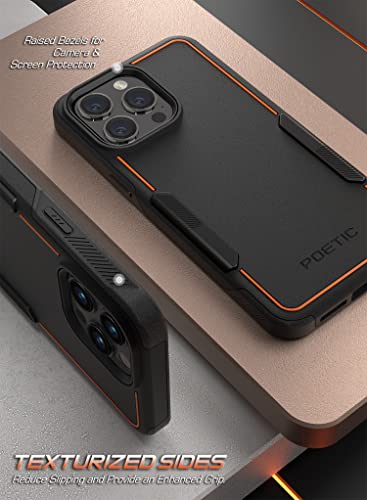 Coque iPhone 14 Pro Max antichoc fine double couche anti-rayures noire - 4