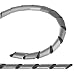 Maclean Organizador de Cables en Espiral Color Plateado 3 m - 4...