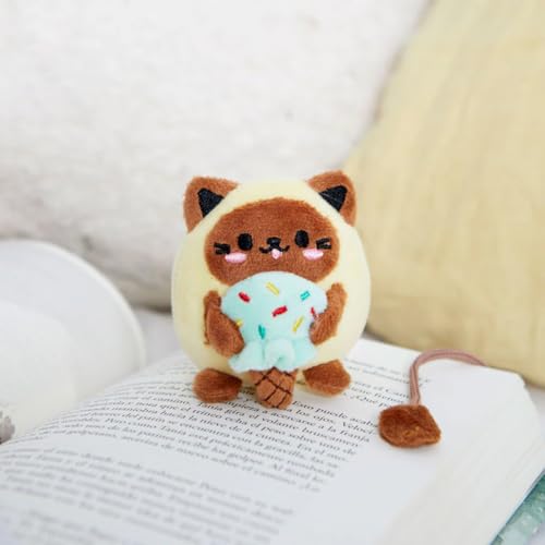 Marque-page Fluffy Kawaii jaune pour illuminer vos lectures au lit