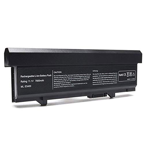 New Laptop Battery Compatible with Dell Latitude E5400 E5410 E5500 Series fits P/N KM668 KM769 RM668 MT332 KM742 KM752 KM760 WU841 T749D [11.1V 7800mAh 9-Cell]