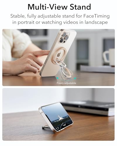 ESR Suporte de anel MagSafe (HaloLock), alça de telefone MagSafe, suporte magnético para celular, al