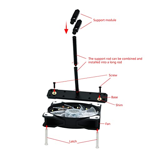 Soporte vertical para GPU de aleación de aluminio para PC miniatura 6