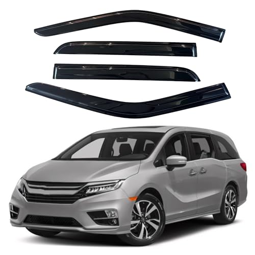 Image of IG Window Visors Fit for 2011-2017 Honda Odyssey, Out-Channel Rain Guards Vent Wind Deflectors 4PC, Car Accessories for 11-17 Odyssey