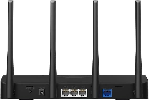 MERCUSYS MR27BE BE3600Mbps Dual Band WiFi 7 Router, 2x 2.5 Gbps Ports, 4K-QAM And MLO, WiFi Router with 4x High Gain Antennas for Maximized Coverage, 160 MHz, EasyMesh-Compatible