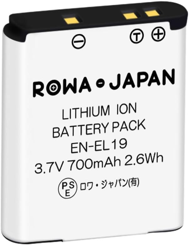 Nikon Compatible Coolpix EN-EL19 Battery [Remaining Level Display, Compatible with Genuine Charger] Lowa Japan [PSE Standard Inspection]
