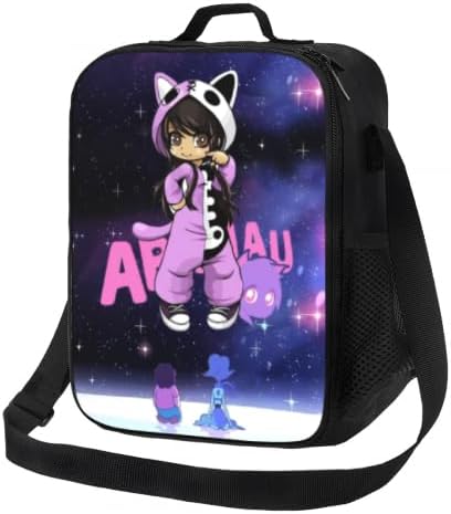 Cartoon Lunch Bags For Boys Girls Lunch Boxes Reusable Insulated Lunchbag With Water bottle Holder Handbags Tote Bag (style-1)