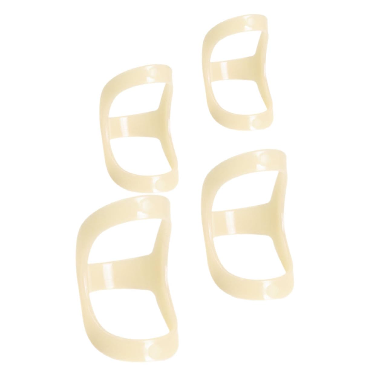 SAFIGLE 4pcs Finger Joint Splint Breathable Finger Correctors for Stability and Comfort Durable Material for Injury and Sports Support