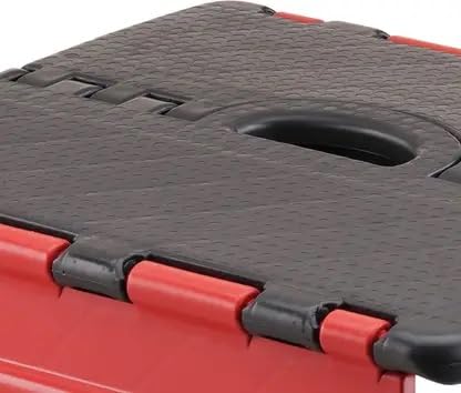 Image of 18 Inch Super Strong Folding Step Stool to Support Adults. Opens Easy with One Flip. Great for Kitchen, 90 kg Capacity, Bathroom, Bedroom, Kids or Adults (Multi, Pack of 1)