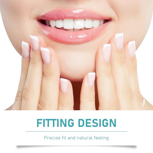 2 Pcs Minceetbien Dentures, Minceetbien Silicone Reline Denture Set, Adjustable Snap-in Dentures, Upper and Lower Denture Kit, Comfortable and Waterproof Fake for Instant Smile Restoration