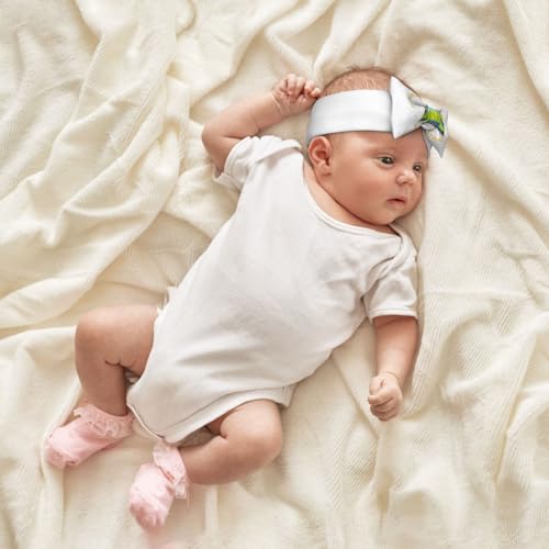 Flag of Nicaragua Prints Baby Bow Headband Super Stretchy Soft Bows Hair Accessories for Newborn Infants Toddlers Kids Girls4