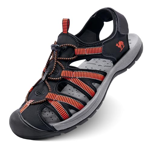 Image of CAMELSPORTS Men's Hiking Sandals Closed Toe Outdoor Beach Sandal Waterproof Sport Fisherman Sandals Water Shoes