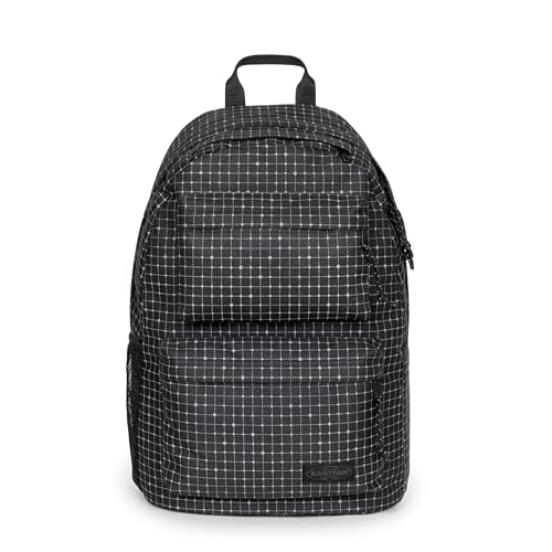 Image of EASTPAK Padded Double - 24L Squared Backpack with Dual Front Pockets, 13 inch Laptop Sleeve, Bottle Holder & Padded Straps, Refleks Space Black