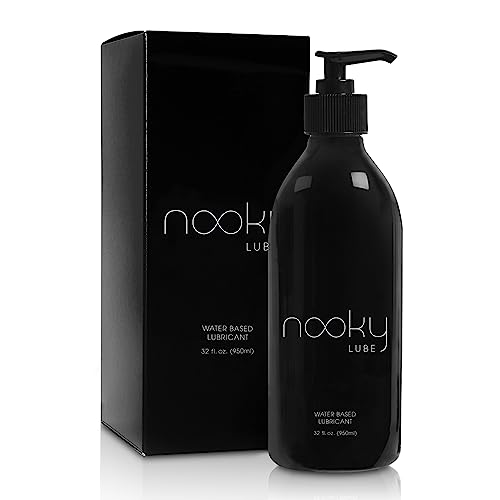 Personal Lubricant. Nooky Lube Natural Water Based Lubes for Men and Women. Made in USA. (32oz)