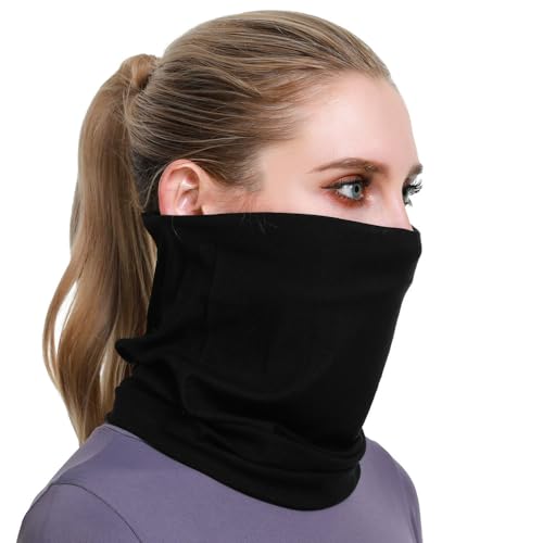 Image of Neck Gaiter for Men Women Headwear Bandana Head Wrap Face Scarf Mask Cover Warmer Balaclava-Seamless & Versatile