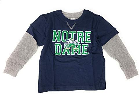 Genuine Stuff Boy's Notre Dame Fighting Irish Long Sleeve T Shirt 6-7