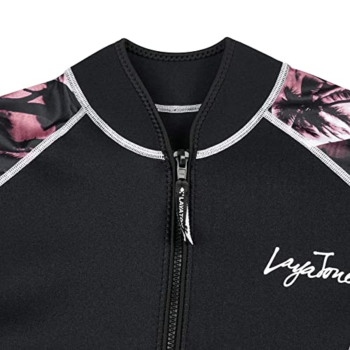 LayaTone Top de Neopreno 2mm Manga Larga con Cierre YKK y Etiqueta Sin Picazón, 20% Nylon miniatura 6