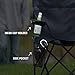 Coleman Portable Camping Chair with 4-Can Cooler, Cushioned Seat & Back with Side Pockets & Cup Holder, Carry Bag Included, Great for Camping, Tailgating, Firepits, Patio, & More