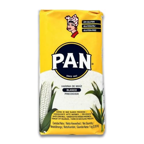 Kajal Pan Premium vorgekochtes weißes Maismehl 1 x 10 kg glutenfrei, bereit, Ihre Rezepte zu inspirieren Authentische Maisköstlichkeiten