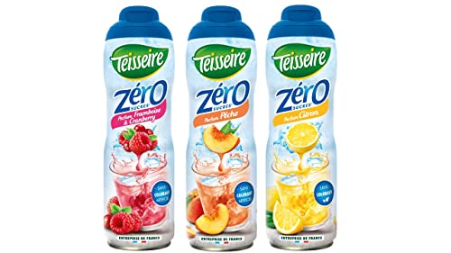 3 zuckerfreie Sirupe Himbeere/Cranberry Pfirsich Zitrone 3X0.6L Cover