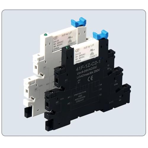 Relé delgado 41F-1Z-C2-1 de 12V CA para montaje en PCB con conector de 6,2 mm