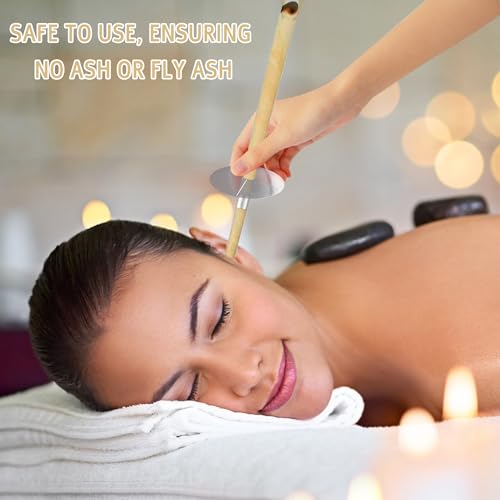 25 Pcs Ear Candles for Wax Removal Ear Cleaning Ear Wax Removal Candle All Natural Beeswax Canding Ear Wax Candles Cylinders Fragrance Hollow Cone Candles Kit for Blocked Ears. - Image 3